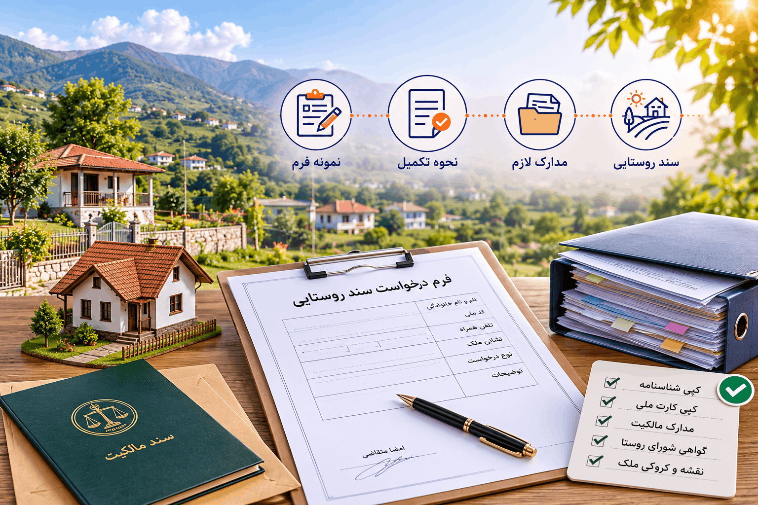 فرم درخواست سند روستایی؛ نمونه، نحوه تکمیل و مدارک لازم